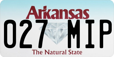 AR license plate 027MIP