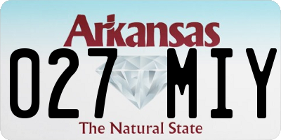 AR license plate 027MIY