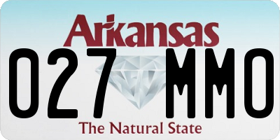AR license plate 027MMO