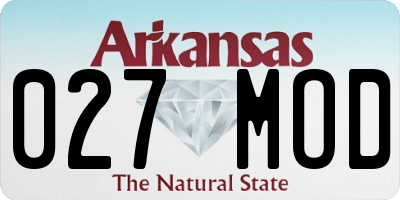 AR license plate 027MOD