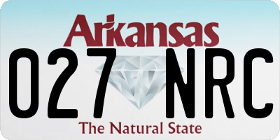 AR license plate 027NRC