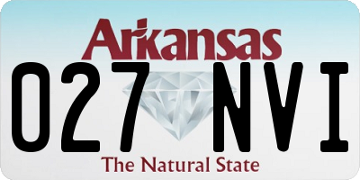 AR license plate 027NVI