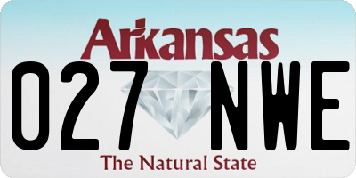 AR license plate 027NWE