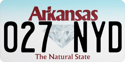 AR license plate 027NYD
