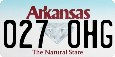 AR license plate 027OHG