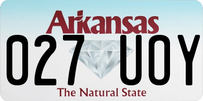 AR license plate 027UOY