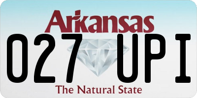AR license plate 027UPI