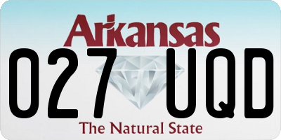 AR license plate 027UQD