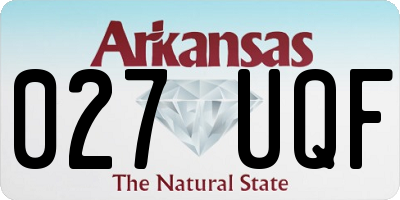 AR license plate 027UQF