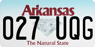 AR license plate 027UQG