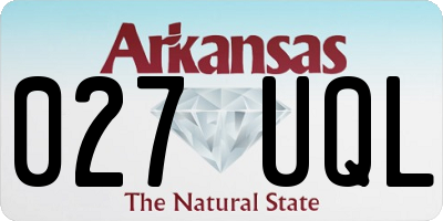 AR license plate 027UQL