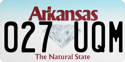 AR license plate 027UQM