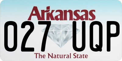 AR license plate 027UQP