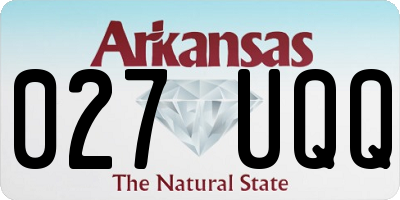 AR license plate 027UQQ