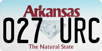 AR license plate 027URC