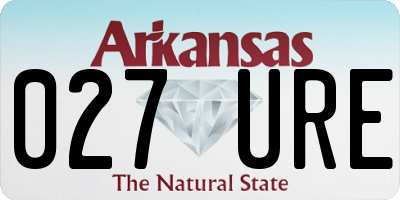 AR license plate 027URE