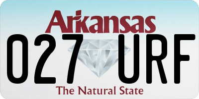 AR license plate 027URF