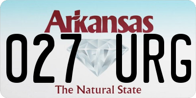 AR license plate 027URG