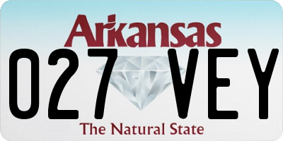 AR license plate 027VEY