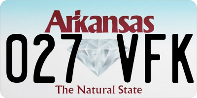 AR license plate 027VFK