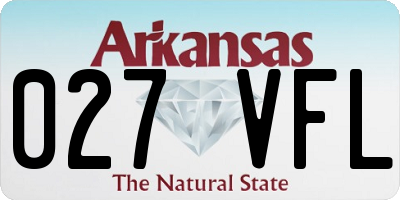AR license plate 027VFL