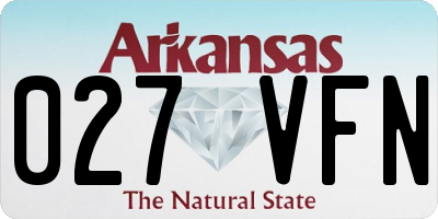 AR license plate 027VFN
