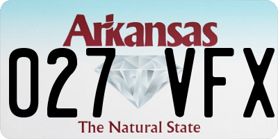 AR license plate 027VFX