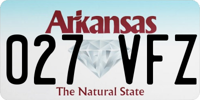 AR license plate 027VFZ