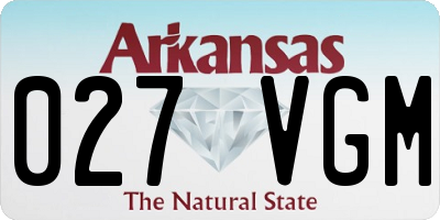 AR license plate 027VGM