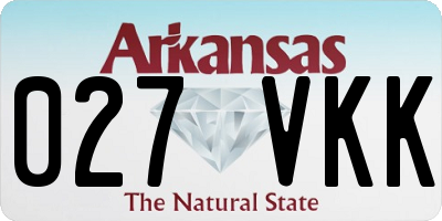 AR license plate 027VKK