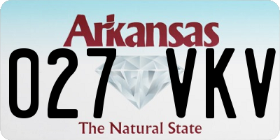 AR license plate 027VKV