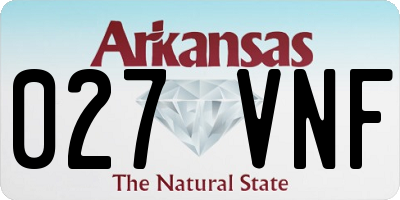 AR license plate 027VNF