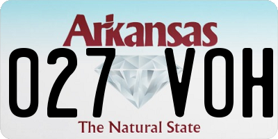 AR license plate 027VOH