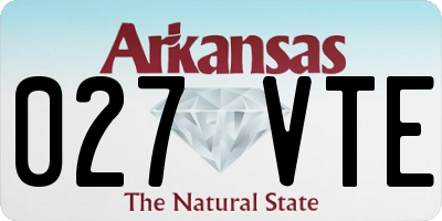 AR license plate 027VTE