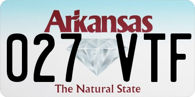 AR license plate 027VTF