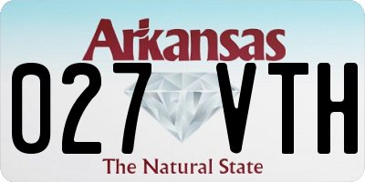 AR license plate 027VTH
