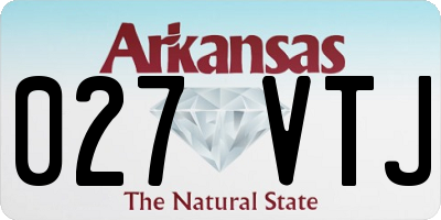 AR license plate 027VTJ