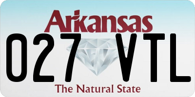 AR license plate 027VTL