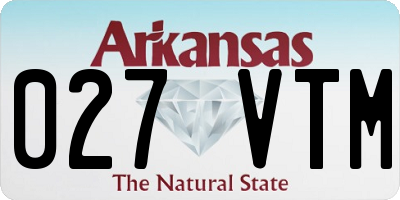 AR license plate 027VTM
