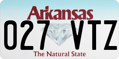 AR license plate 027VTZ