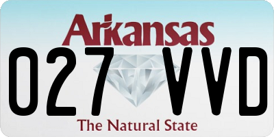 AR license plate 027VVD