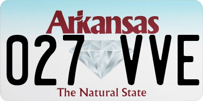 AR license plate 027VVE