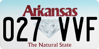 AR license plate 027VVF
