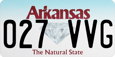 AR license plate 027VVG
