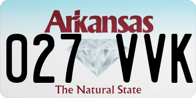 AR license plate 027VVK
