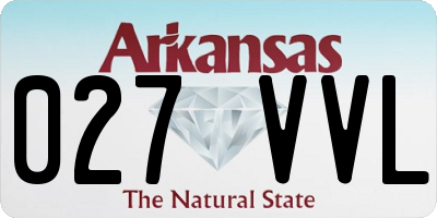 AR license plate 027VVL