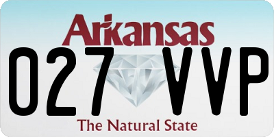 AR license plate 027VVP