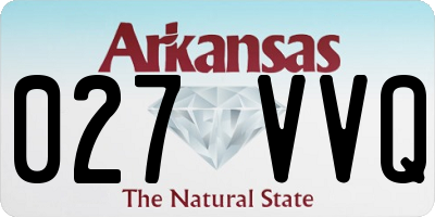 AR license plate 027VVQ