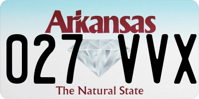 AR license plate 027VVX