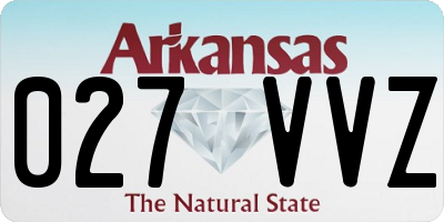 AR license plate 027VVZ